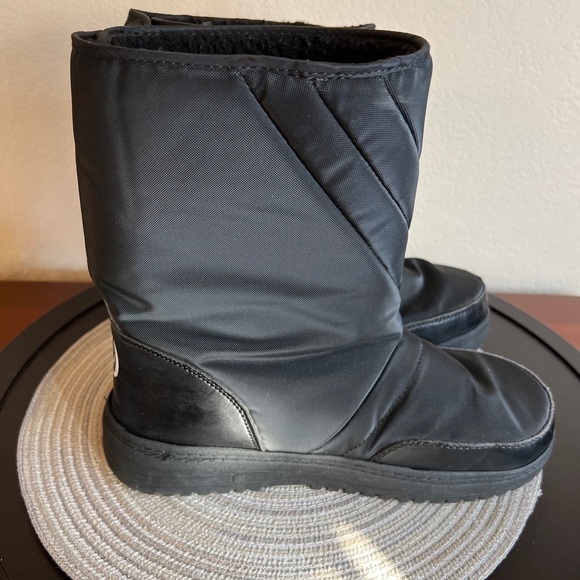 Rugged Exposure Black Insulated Winter Snow Calf Boot Women's Size 9  Style 4096 - Picture 7 of 8